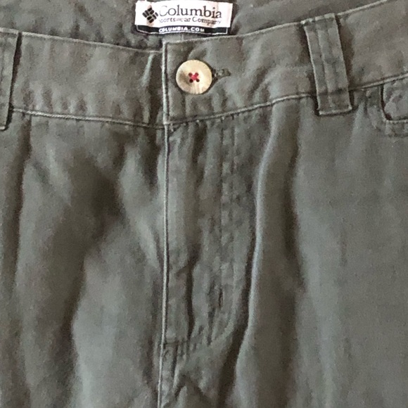 Columbia Women's Size 14 Regular Everyday Chino Pants Peatmoss Green 100% Cotton - Picture 2 of 7